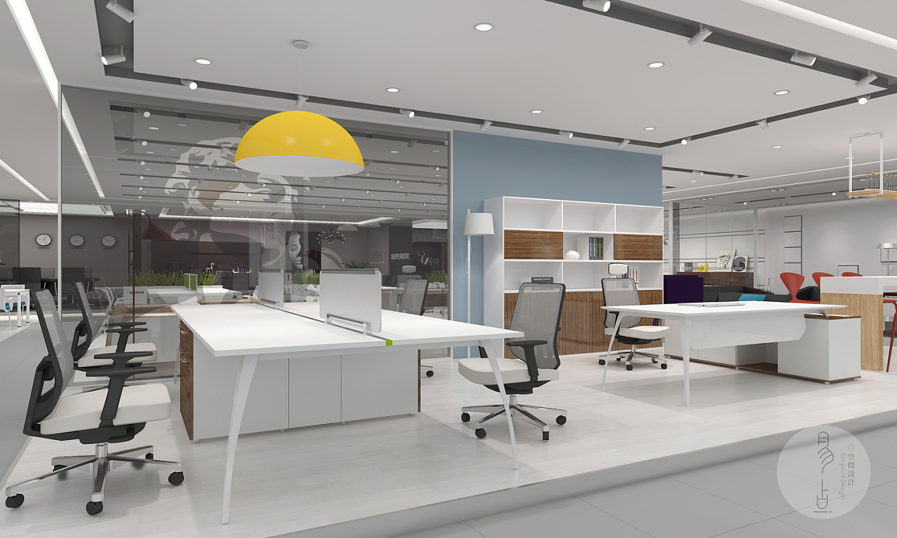 辦公家具形象店空間展示設計 易點設計代理的專業實踐